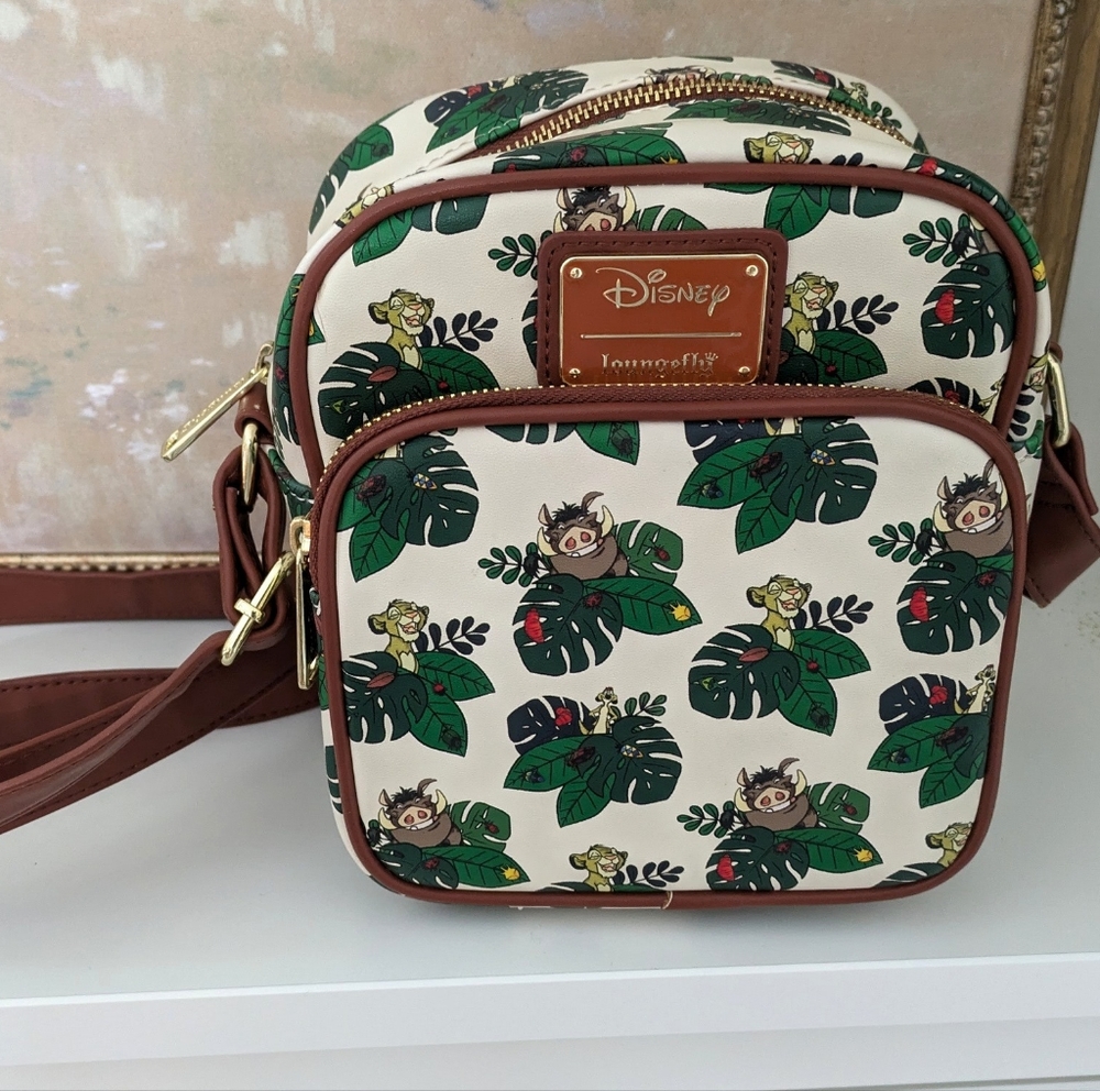 Rare Loungefly Disney The Lion King Rainforest Flora Crossbody Bag